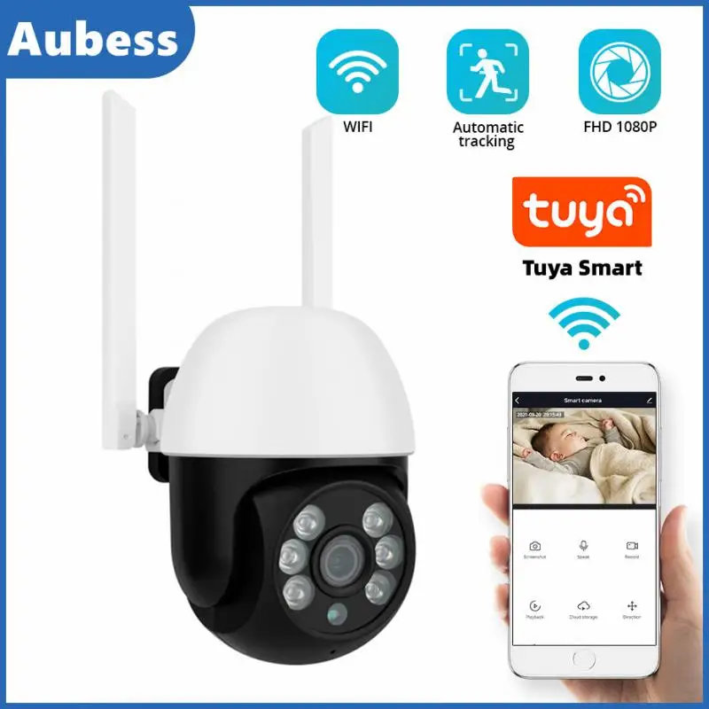 

Умная мини-камера видеонаблюдения PTZ, 1080P, Wi-Fi, 2 МП