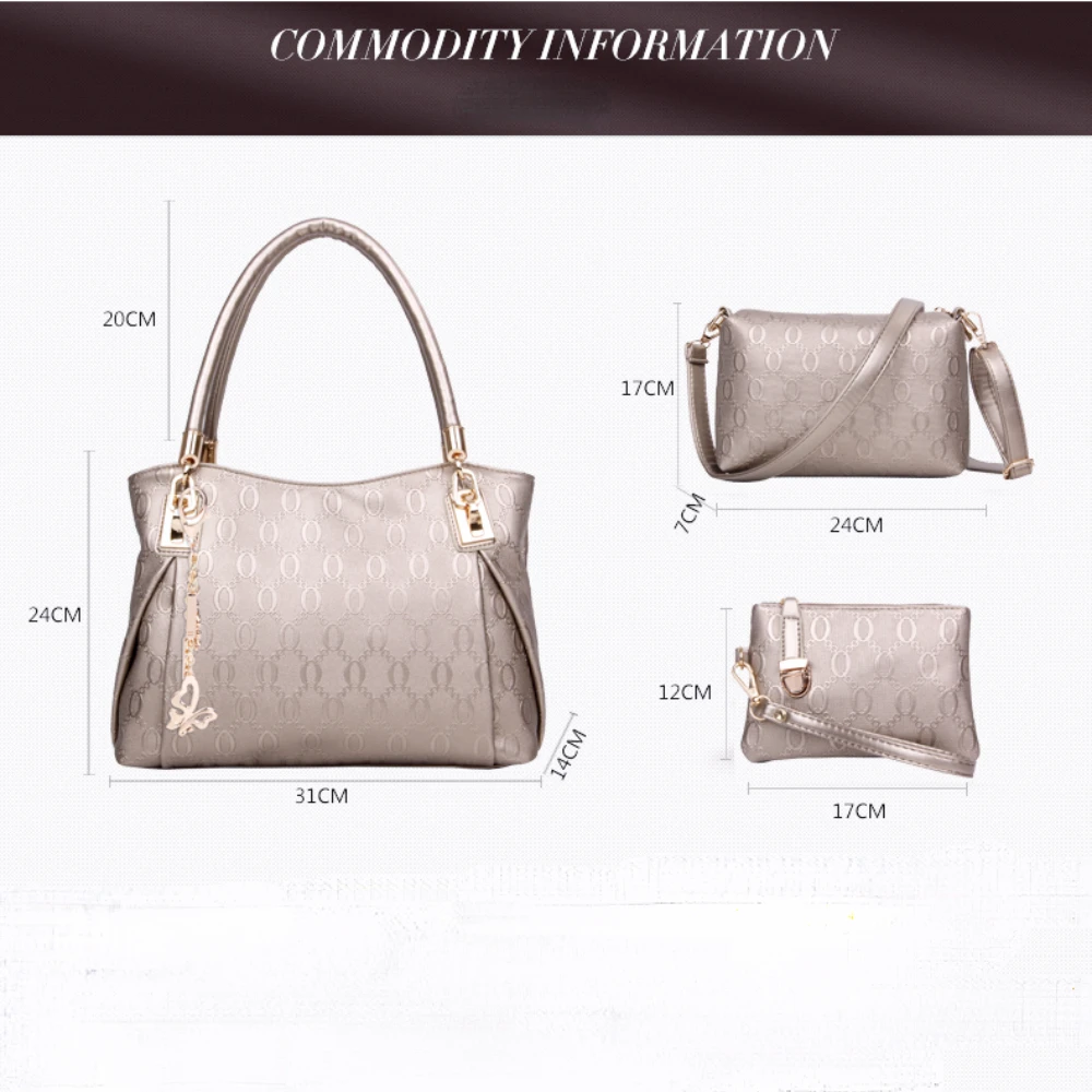 New Messenger Bag Portable Shoulder Bag Europe and The United States Fashion Simple Women's Bag Ladies Mother and Child Bag