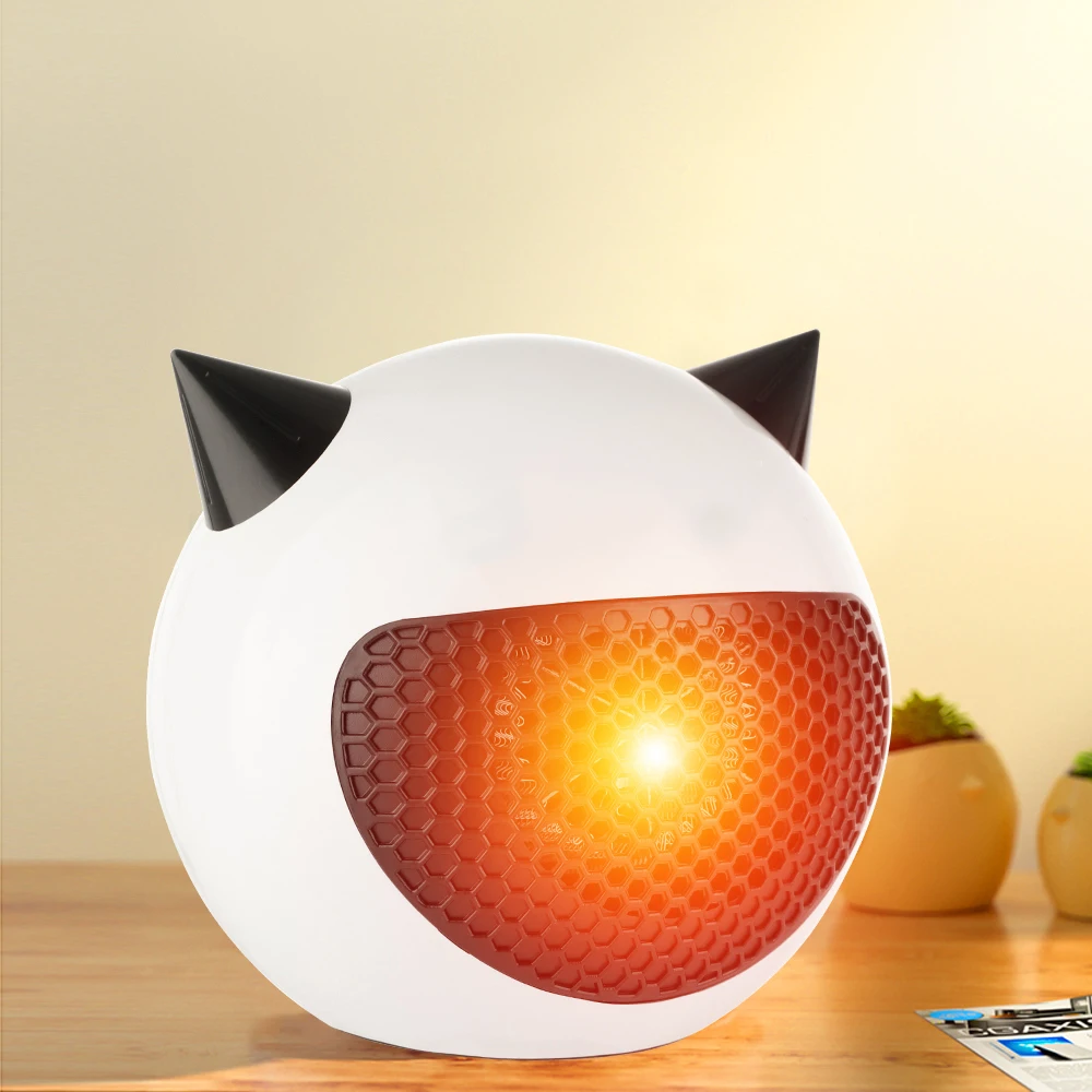 

Heater 800W Electric Warmer Fan PTC Desktop Vertical Ceramfor Room Home Office Mini Economic Portable Air Blower for Winter