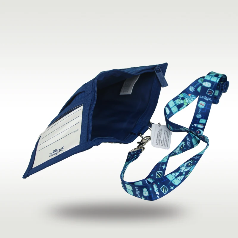 Австралийский детский кошелек Smiggle для мальчиков Deep Blue кошелек-клатч с роботом