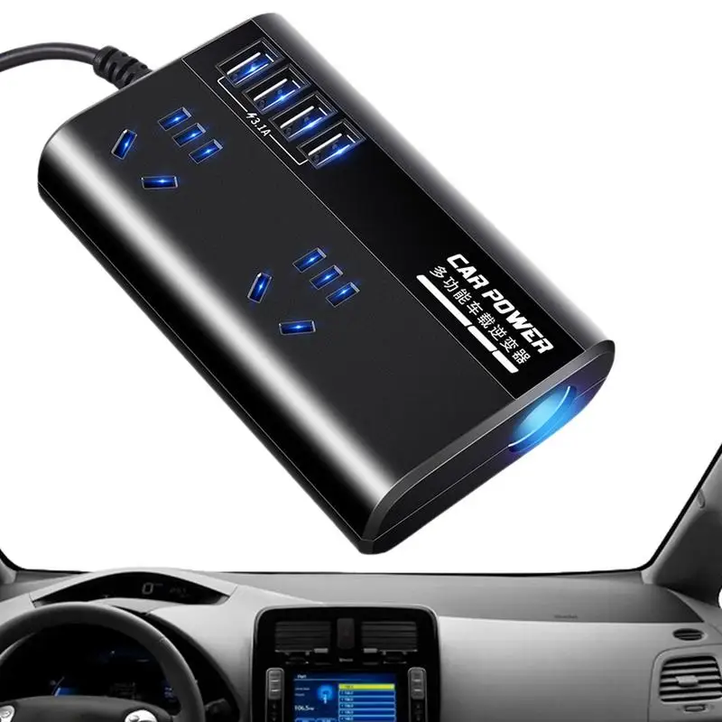 

Автомобильный инвертор, электрическая розетка, 12 В, 24 В постоянного тока до 220 В, автомобильный инвертор, преобразователь, инвертор, зарядное устройство, Инверторы питания, USB, быстрая