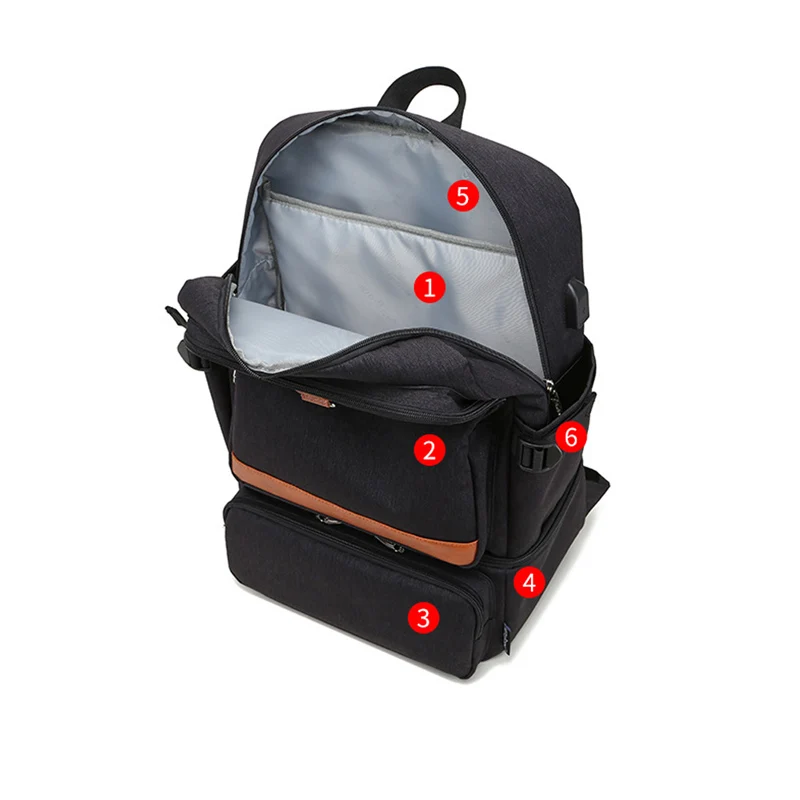 water proof High capacity school bag lunch bag USB can add heat transfer Oxford cloth school bag boys and girls travel backpack