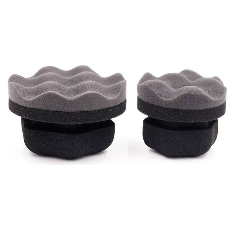 

1 Pc New And High Quality Car Tire Waxing Sponge High Density Shaped Sponge Hand Grip Polishing Sponge Car Cleaning Accessories
