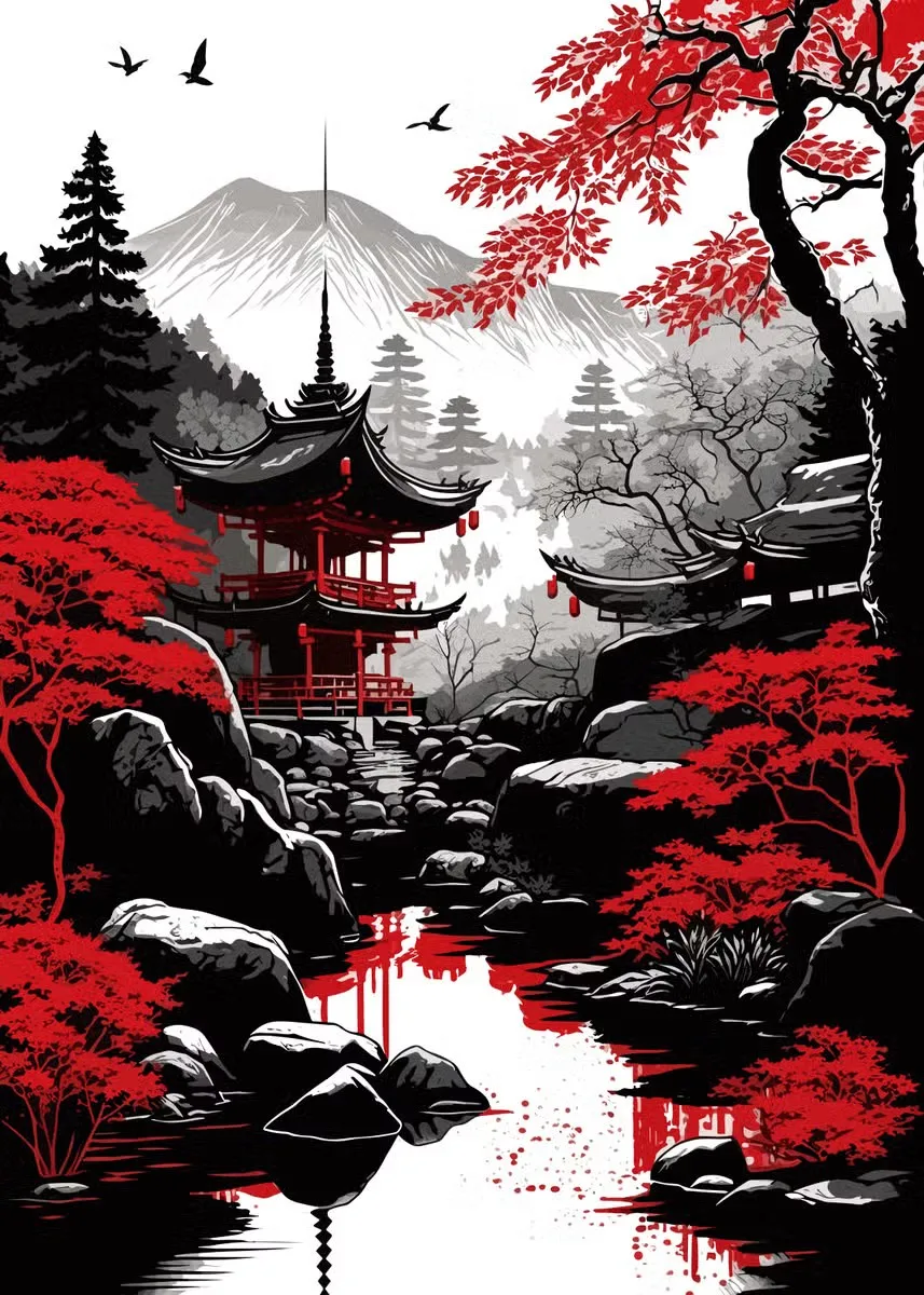 

Настенные принты японский пейзаж