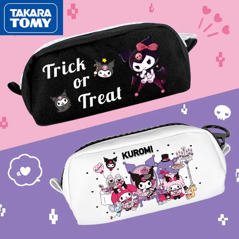 

TAKARA TOMY Hello Kitty Stationery Kawaii Pencil Pouch Student Stationery Large Capacity Storage Bag Cute School Supplies Gift