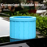 portable toilet for camping portable waterproof folding toilet with lid toilet for travel bucket potty car toilet bucket toilet