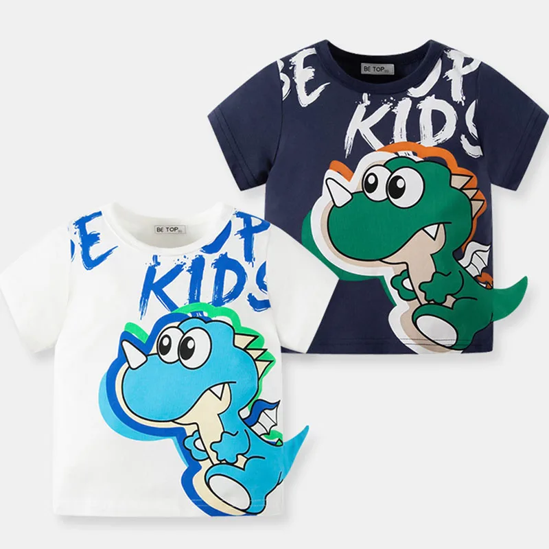

Cartoon 2022 Summer Children's Clothing Boys Short Sleeve T-shirt Kids Sweatshirt Child's Cotton Clothes Boys T-shirts 1-7Years