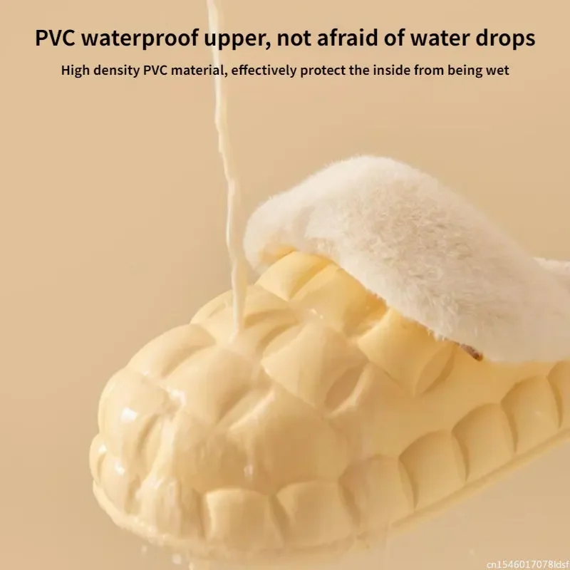 Новинка зимние теплые тапочки Youpin меховые для мужчин и женщин плюшевые