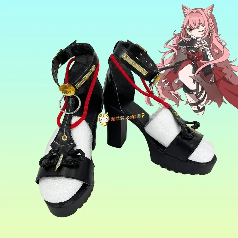 Игра Arknights Pozemka Обувь для косплея Хэллоуин Косплей Женская обувь на высоком