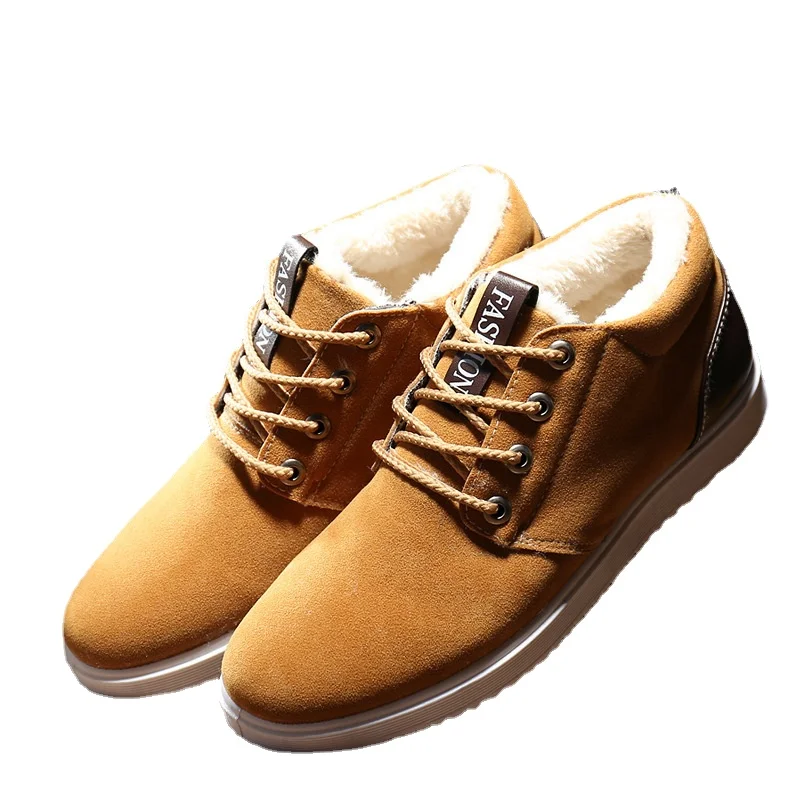 

2022New Snow Boots Protective Wear-resistant Sole Man Ankle Boots Warm Comfortable Winter Outdoor Walking Casual