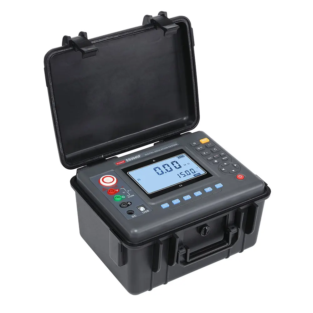 

ES3045F Megohm Insulation Resistance Testers 50T Ohm 15KV Digital Megohmmeters Megger