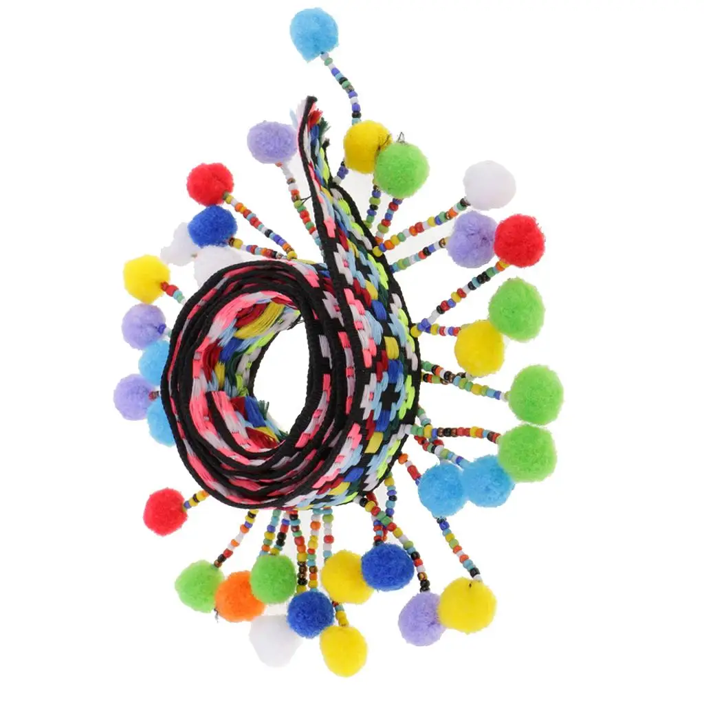 

1 ярд, разноцветные бусины, бахрома, кисточки, жаккардовая лента, кружево для шитья, ремесла, украшения одежды