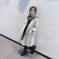 girls woolen coat jacket outwear 2022 long plus thicken spring autumn cotton%c2%a0overcoat outfits%c2%a0sport tracksuits tops childrens c