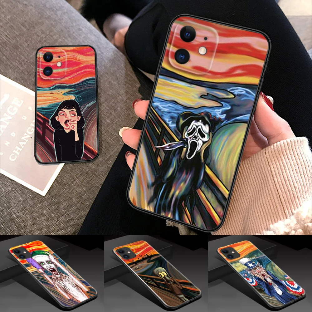 239Z Мягкий силиконовый чехол Scream Canvas для Samsung S9 Plus S10 S10E S20 Fe Lite S21 S22 S23 S30 Ultra