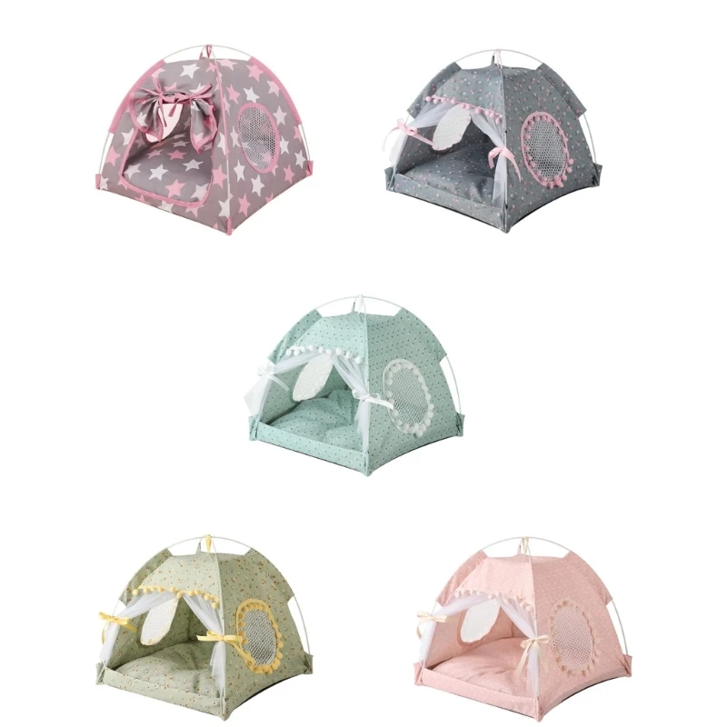

Foldable Pet Dogs Tent Portable Outdoor Indoor Tent for Cat Puppy Kennel 6XDE