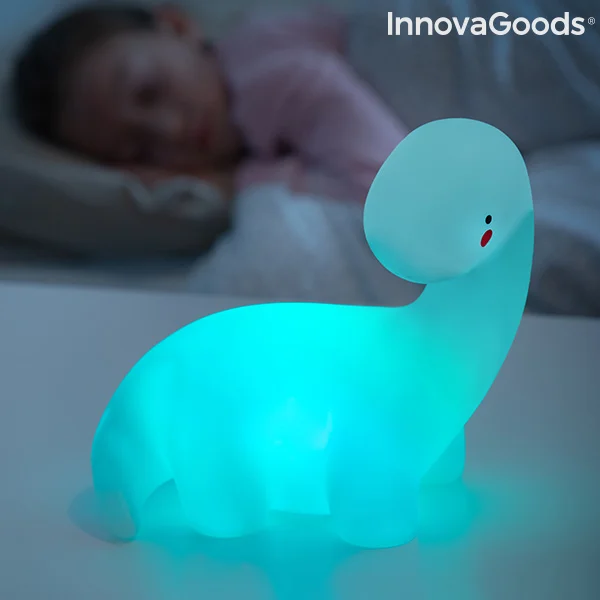 Динозавр разноцветный светодиодный светильник Lightosaurus InnovaGoods| |