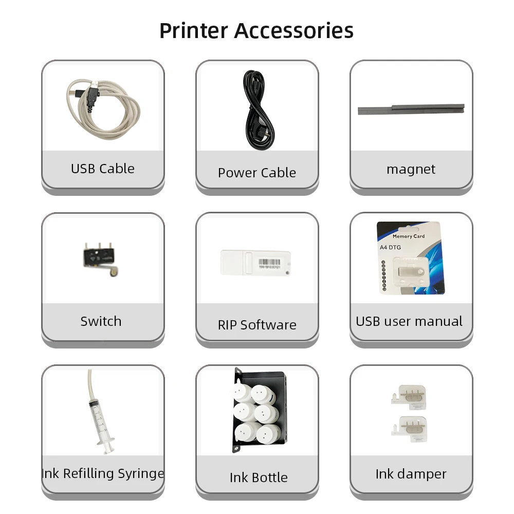 Colorsun A4 DTG Printer For Epson L805 A4 Direct to Garment Printing Machine A4 DTG Machine For T-Shirt A4 DTG Flatbed Printer images - 6