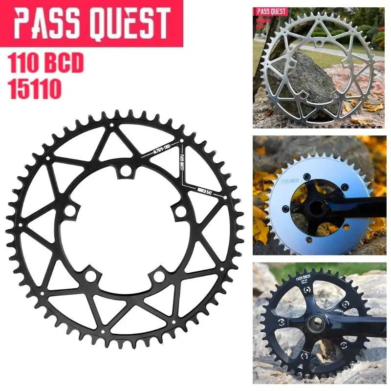 _ 7075-T651 110 BCD 5-болтовая круглая звезда с широкой звездой 36T-58T звездочка из