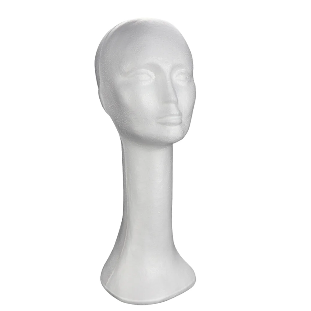 

Model Head Female Foams Mannequin Head Nice Durable Good Light Display Model Foams Head Wig Head for Display Decoration