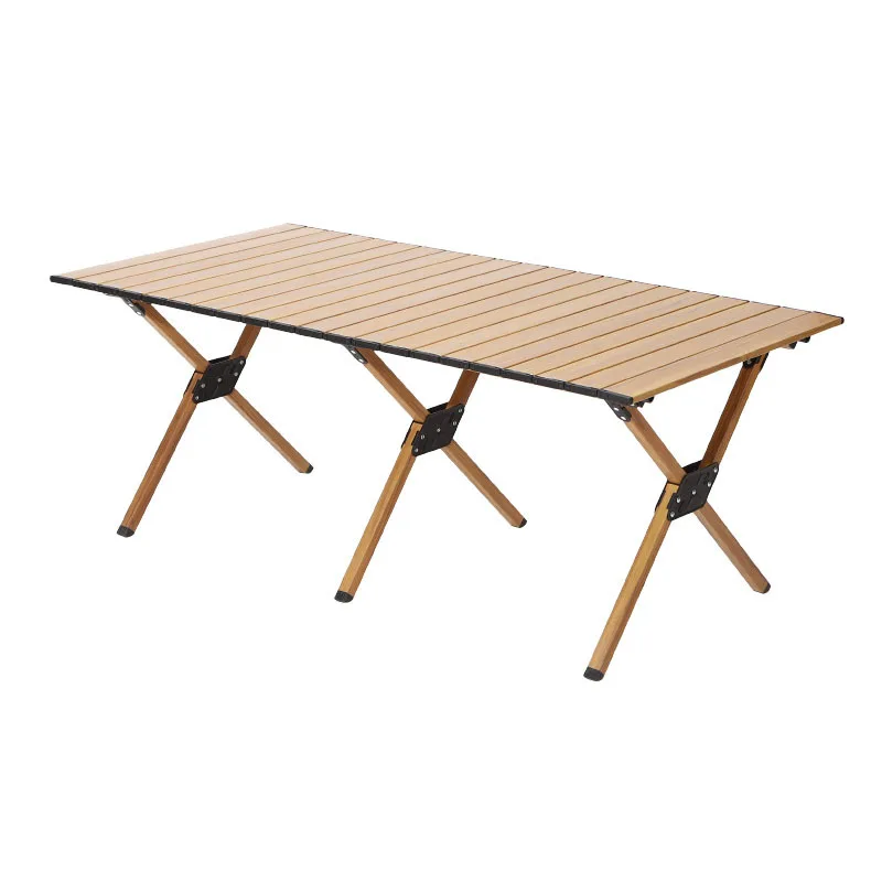 

Outdoor Ultra Light Aluminum Alloy Folding Roll Table Portable Picnic Camping Barbecue Table Indoor Storage Furniture