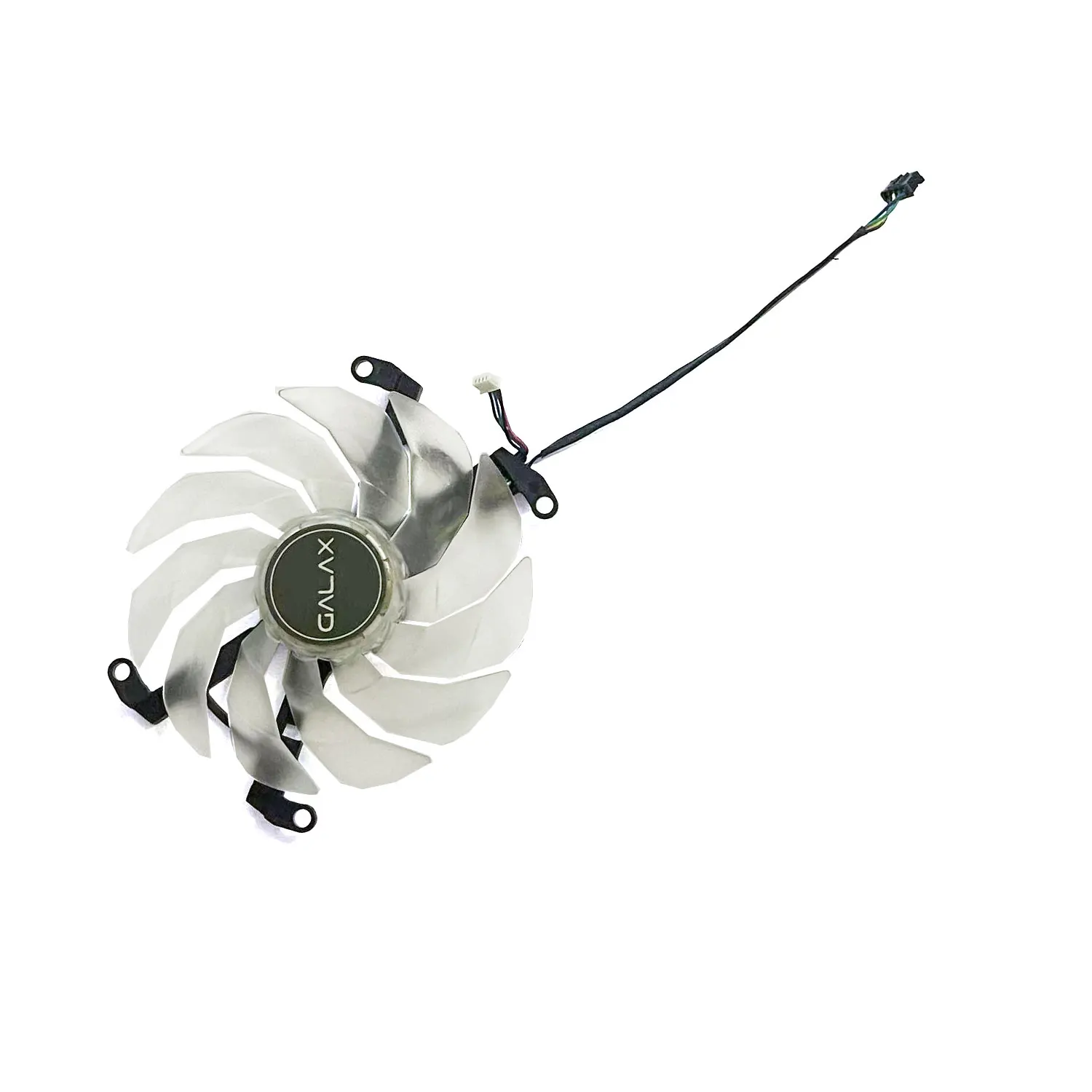 Фото Новый сменный вентилятор DIY с белой LED-подсветкой GFY10015H12SPA 102 мм для видеокарт GALAX GeForce RTX3060ti 3070 3070ti EX черного цвета №5
