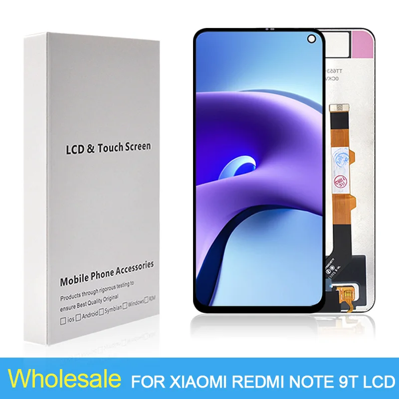 

6.53 Inch For Xiaomi Redmi Note 9T Lcd Touch Panel Screen Digitizer Note 9 5G Display M2007J22G Assembly Free Ship Brand New