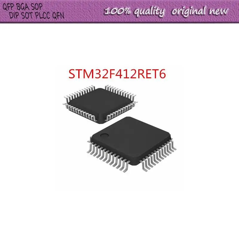 

New STM32F412RET6 STM32F412 STM32F412RET STM32F412RE LQFP-64