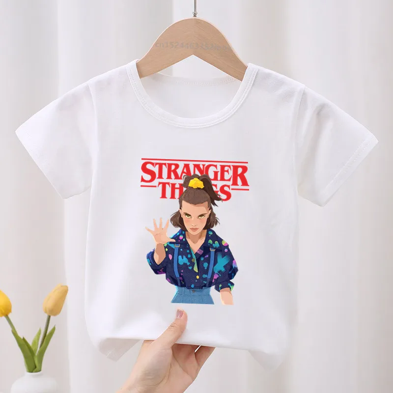 

Kids T shirt Stranger Things Season 3 Eleven Graphic Boys T-Shirts Baby Girls Clothes Funny Summer Short Sleeve Children Tops
