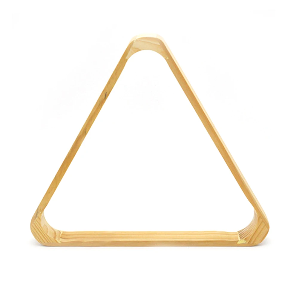 

Треугольная стойка для бильярда, деревянная треугольная стойка для бильярдных шаров, 8 шаров, деревянный прочный Настольный штатив, аксессу...