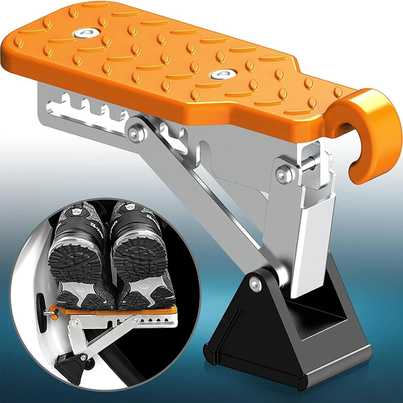 Универсальная автомобильная дверная ступенька алюминиевая двуногая педаль для