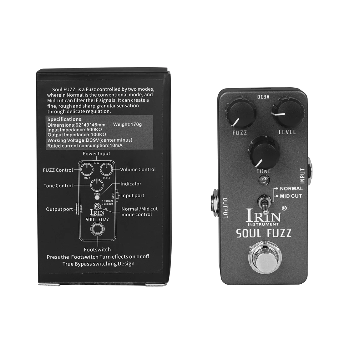 IRIN RS-11 Soul Fuzz педаль эффектов для электрогитары Mini Single Guitar True Bypass аксессуары и