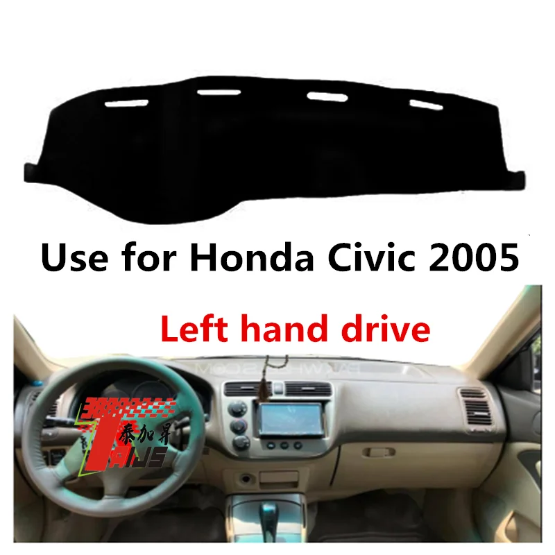 

Taijs крышка приборной панели автомобиля с левым рулем, коврик для приборной панели для Honda Civic 2002, 2003, 2004, Лидер продаж, высокое качество, старая...