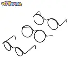 Очки для кукол 125 шт., крутая круглая оправа, очки для кукол, игрушки для питомцев, реквизит для фотографий, очки для кукол в стиле ретро