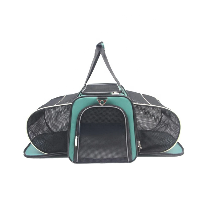 

Airline approved Expandable Pet Carrier Cat Bag Foldable Cage For Cat Dog