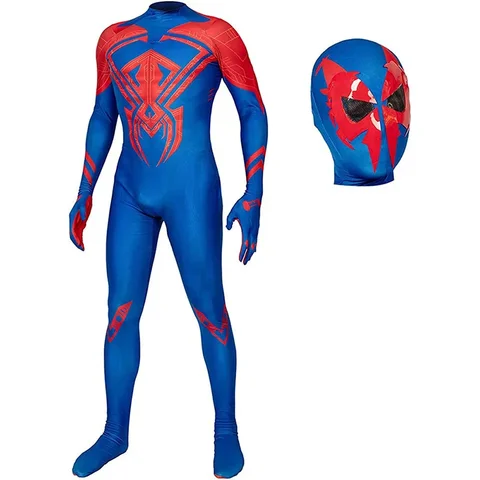 Мужской костюм паука 2099 Мигель о'хара, костюм для косплея, комбинезон на Хэллоуин, костюм Человека-паука, супергерой для детей и взрослых