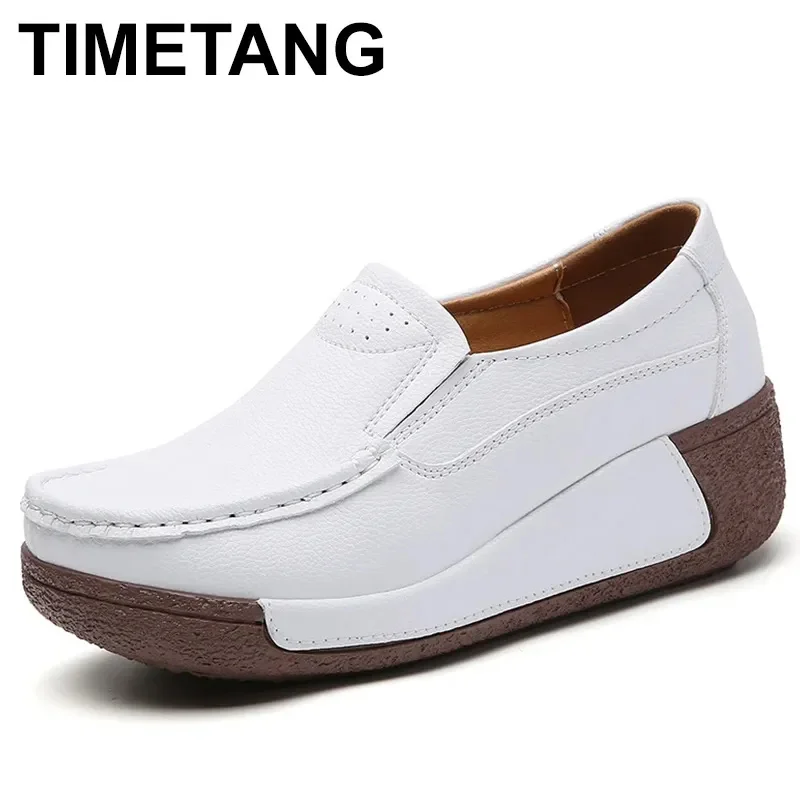 

2023 new sports shoes loafers fashion thick-soled rocking shoes slip-on single shoes mother shoes casual women's peas shoes