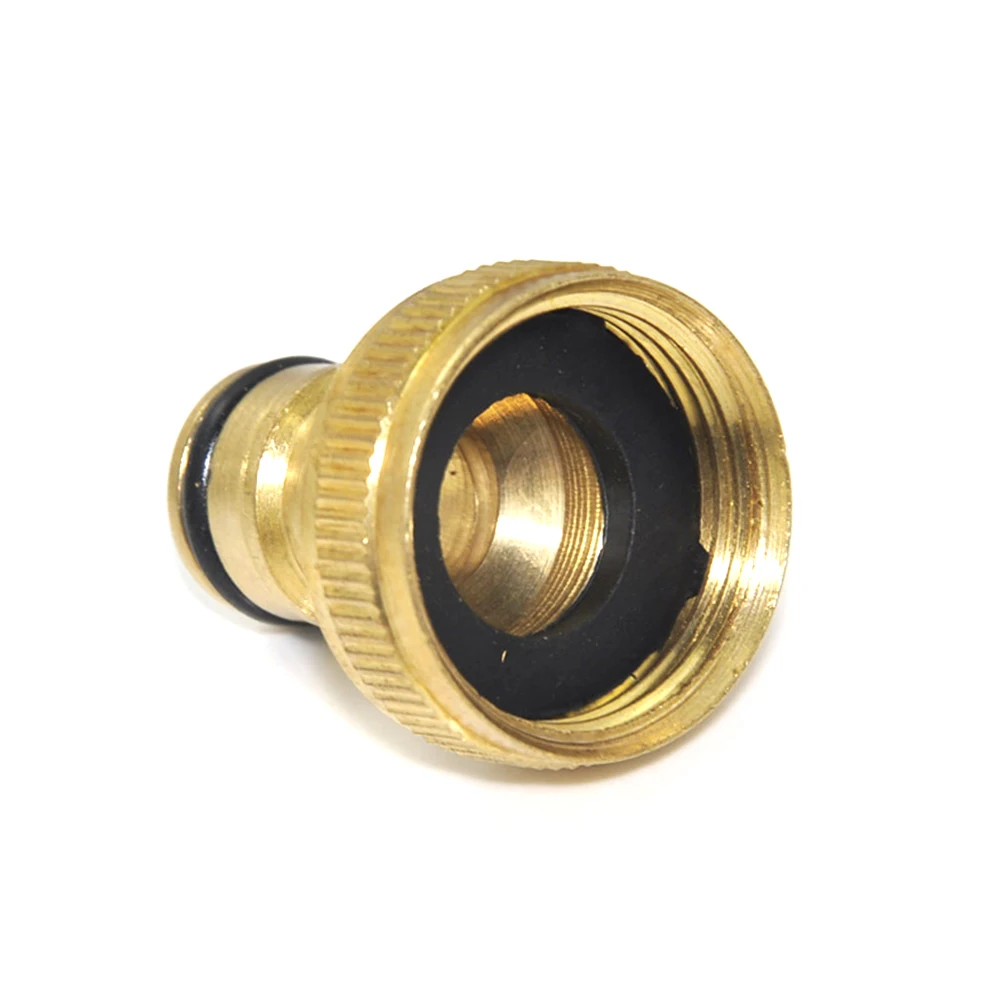 

Tap Connector 1.57*1.18in Golden For 3/4" To 1/2" Faucet Connected With Water Hose Water Hose Adaptor Quick Release