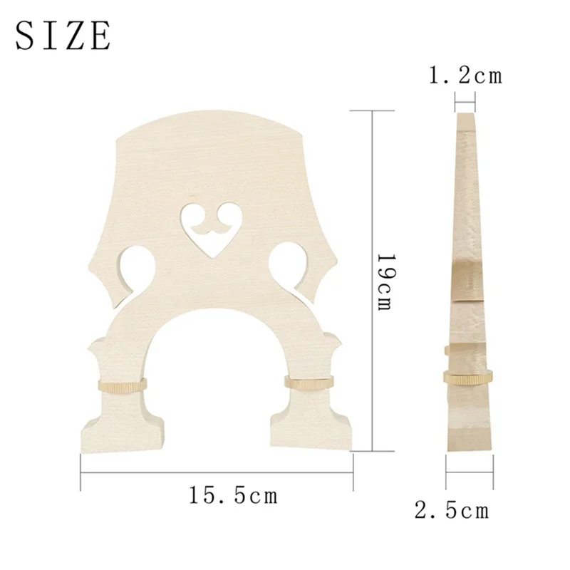 3/4 Двойные басовые весы кленовые двойные для виолончели винт ног регулируемый