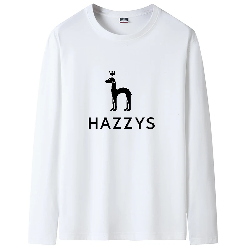 

New Spring Men T-Shirt Long Sleeve T Shirt HAZZYZ Men O-Neck Fitness Jogging Tee Basic Running Homme Top Clothing 2022