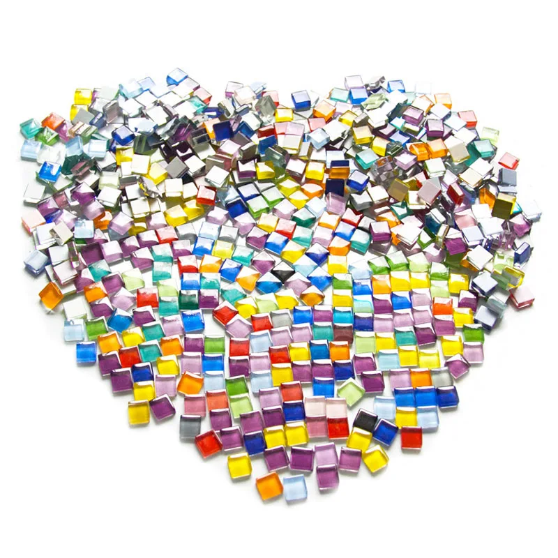 Красочные Стеклянные Мозаичные камни для творчества 100 г/комплект искусственная