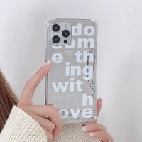 luxury letter makeup mirror phone case for iphone 12 13 11 pro max mini xr x xs 7 8 plus se 2 soft tpu silicone shockproof cover