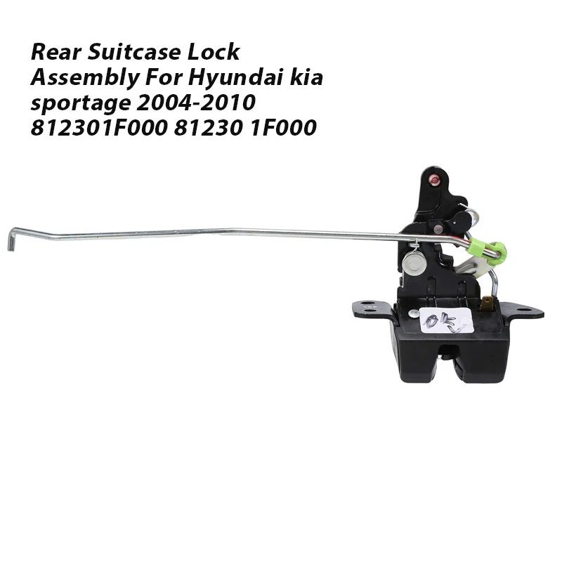 

Rear Suitcase Lock Assembly Rear Tail Gate Latch Lock Boot Flaps For-Hyundai -Kia Sportage 2004-2010 812301F000