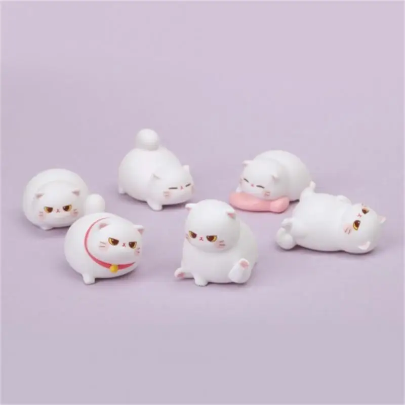 

Cute Cartoon Blind Box Fat White Cat Animal Lucky Surprise Blind Box Doll Birthday Gift Bauble Model