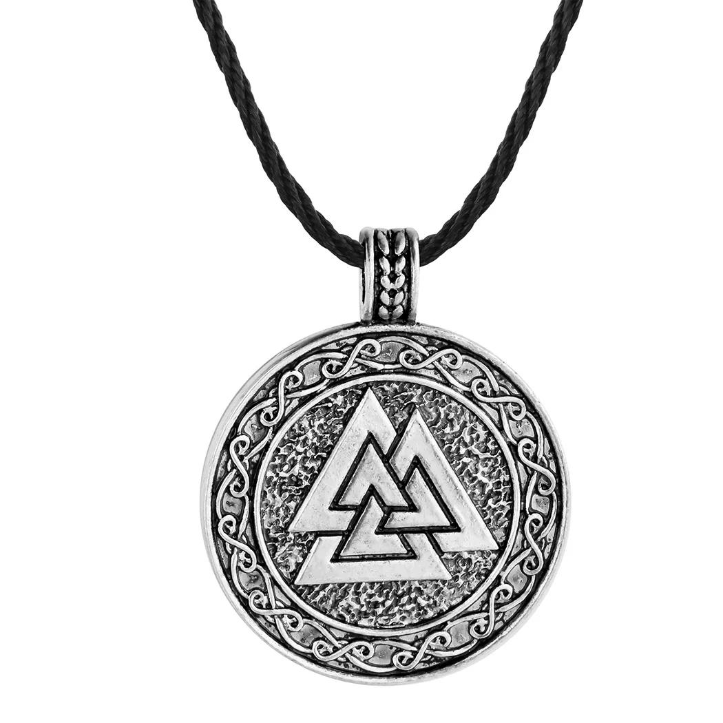 

Vikings Odin Necklace Norse Mythology Compass Arrow Myth Rune Amulet Pendant Necklaces Viking Wolf Chain Men Couple Jewelry