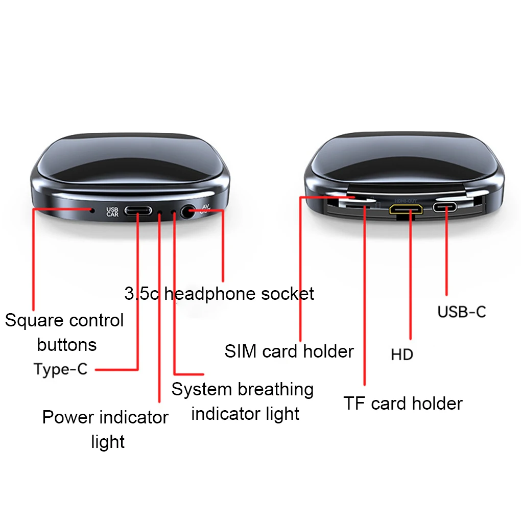 Беспроводной автоадаптер для автомобиля и Android Встроенная стандартная система 13
