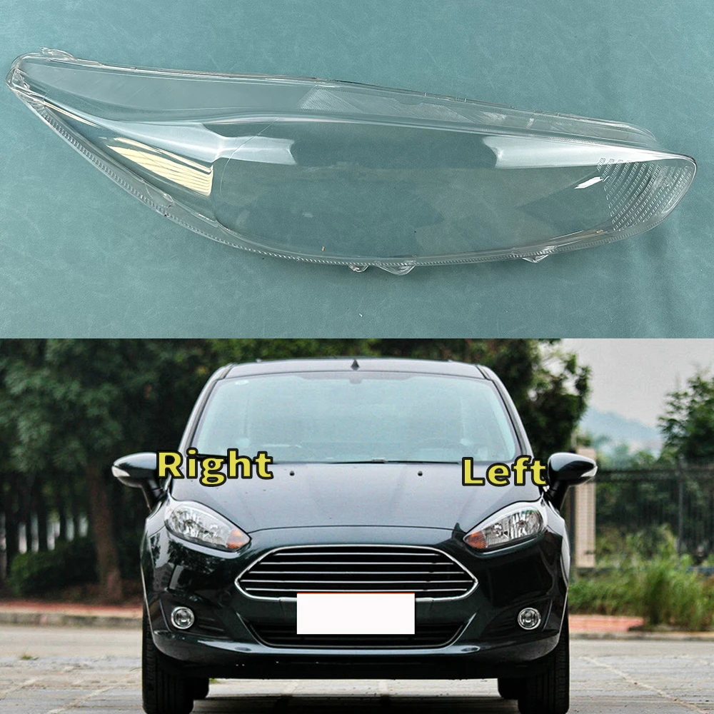 

For Ford Fiesta 2013 2014 2015 Headlight Cover Headlamp Shell Mask Transparent Lampshdade Lens Plexiglass Auto Replacement Parts