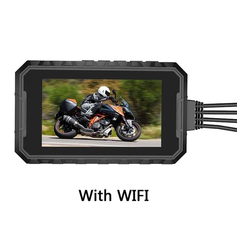1080P Водонепроницаемая мотоциклетная камера DVR мотоциклетный видеорегистратор 3-дюймовая Передняя и задняя камера видеорегистратор DVR с ночным видением