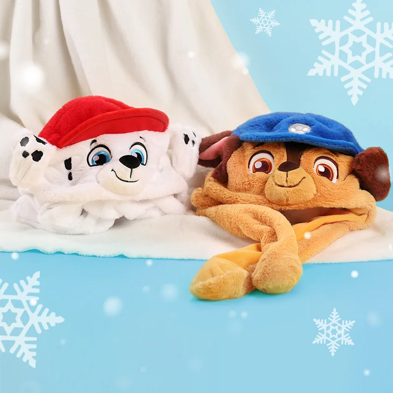 2024 детская шапка Щенячий патруль с защемленными ушками осенне-зимняя теплая