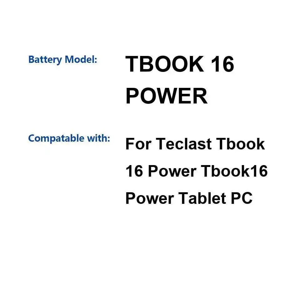Фото Прочный аккумулятор для ноутбука Teclast Tbook 16 Power Tbook 16 Tablet PC 8400 мАч №1