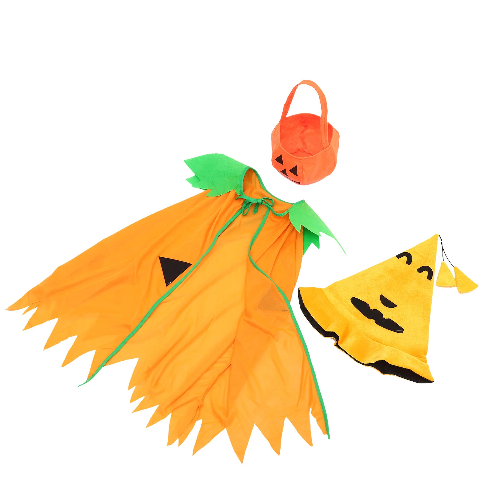 

1 комплект детской шапки с тыквой декоративная корзина с тыквой накидка для косплея